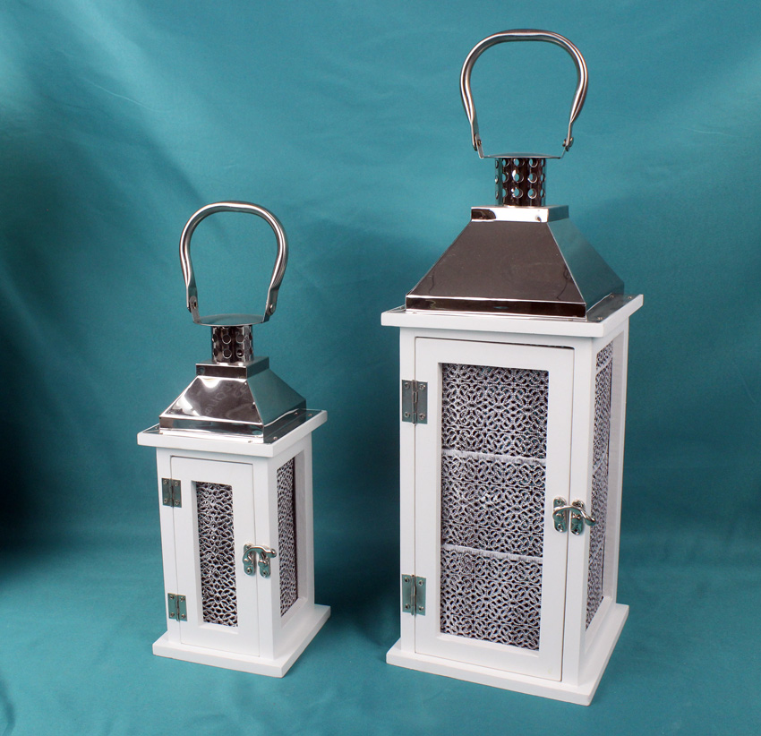 Wooden Candle Lantern -GJ19753-ML