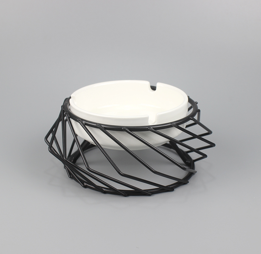Iron ceramic ashtray-YHG-006