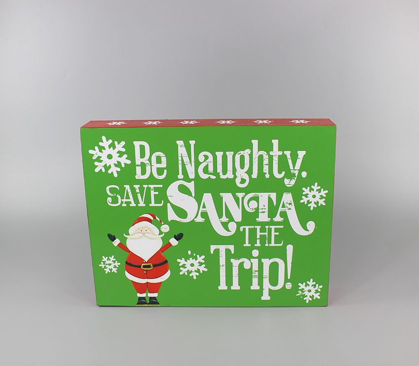 Wall hanging wooden box for Christmas- XG-007