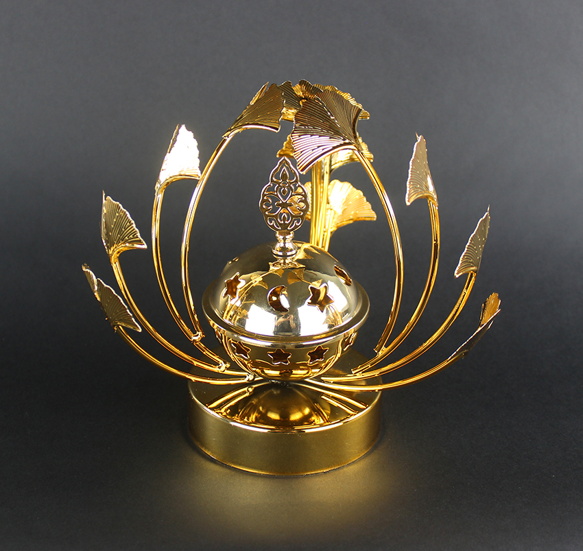 Vacuum plated incense burner KD-8229