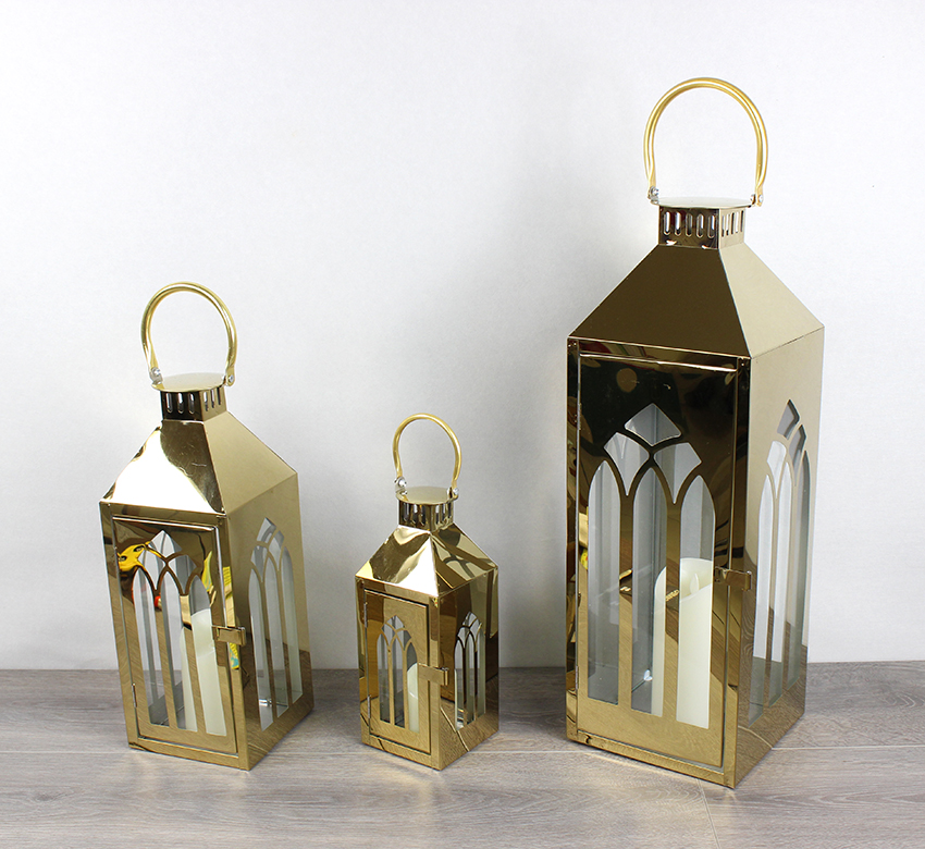 Stainless stell Candle Lantern -KD8902