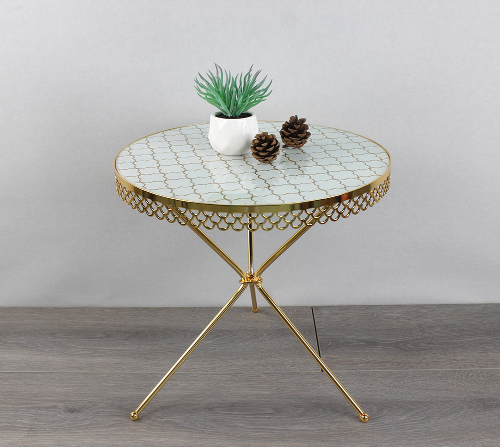 Detachable glass coffee table -KD-1756