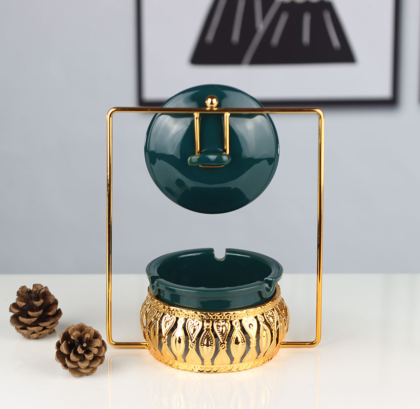 Iron ceramic ashtray-KD-1535